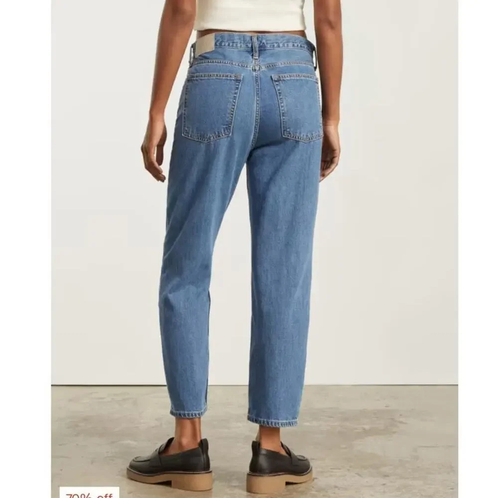 Everlane The Summer Slouch Jean in Indigo Mist Organic Cotton Baggy Size 25 - Picture 2 of 10